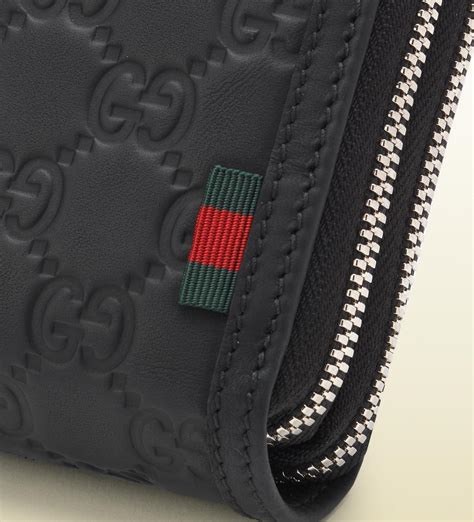 gucci zipper|gucci zip around wallet men's.